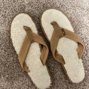 New fleece lined rainbow sandals